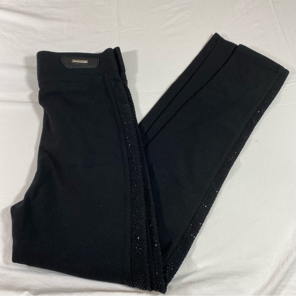 Futuro Jeans Couture PullOn Leggings Medium Black Wide Waistband Leggings Pants